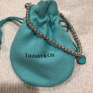 Sterling Silver Tiffany Blue Tag Bead Bracelet